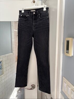 Madewell Black Straight-Leg Jeans